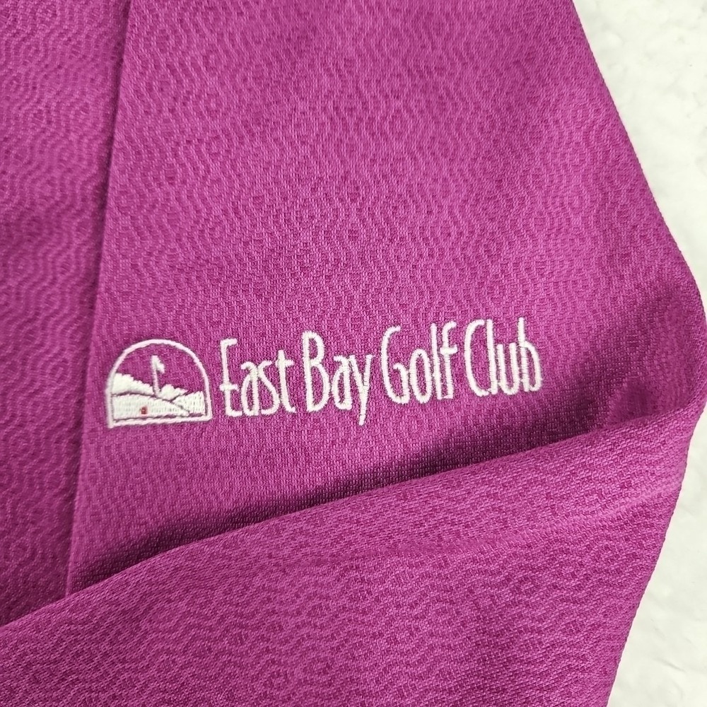 East Bay Golf Club Purple Antigua 1/2 Zip Long Sleeve Womens Golf Jacket Sz XL - Picture 2 of 10